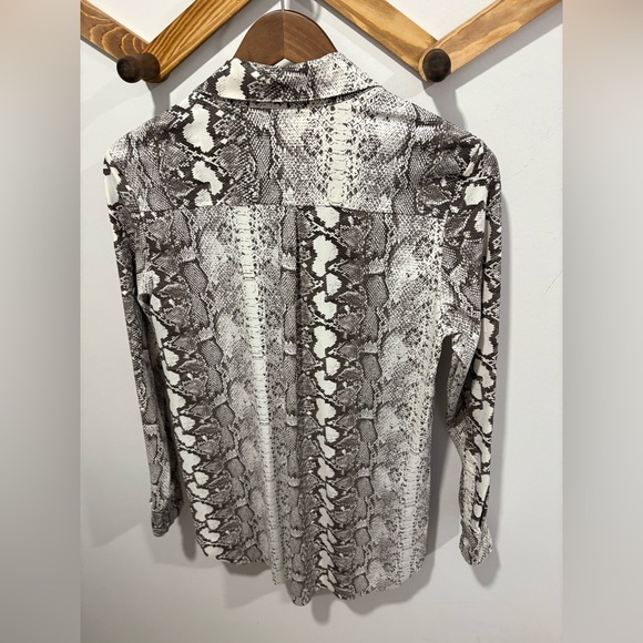 LYSSE- Schiffer Snake Print Button Down Top - Picture 5 of 7